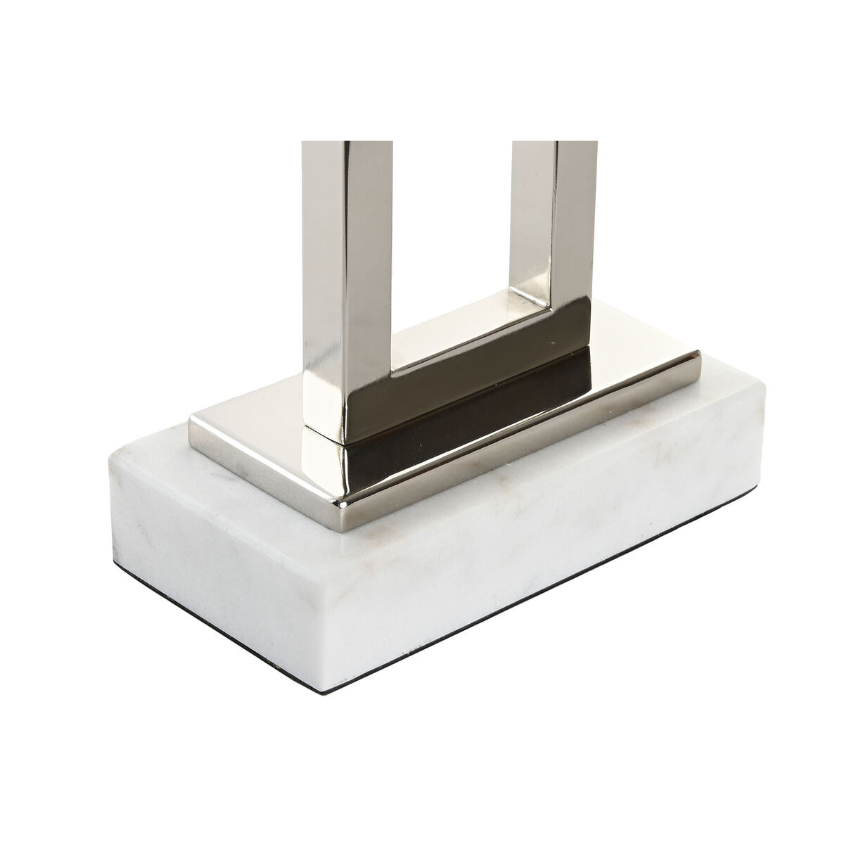 Lámpara de mesa Home ESPRIT Blanco Plateado 50 W 220 V