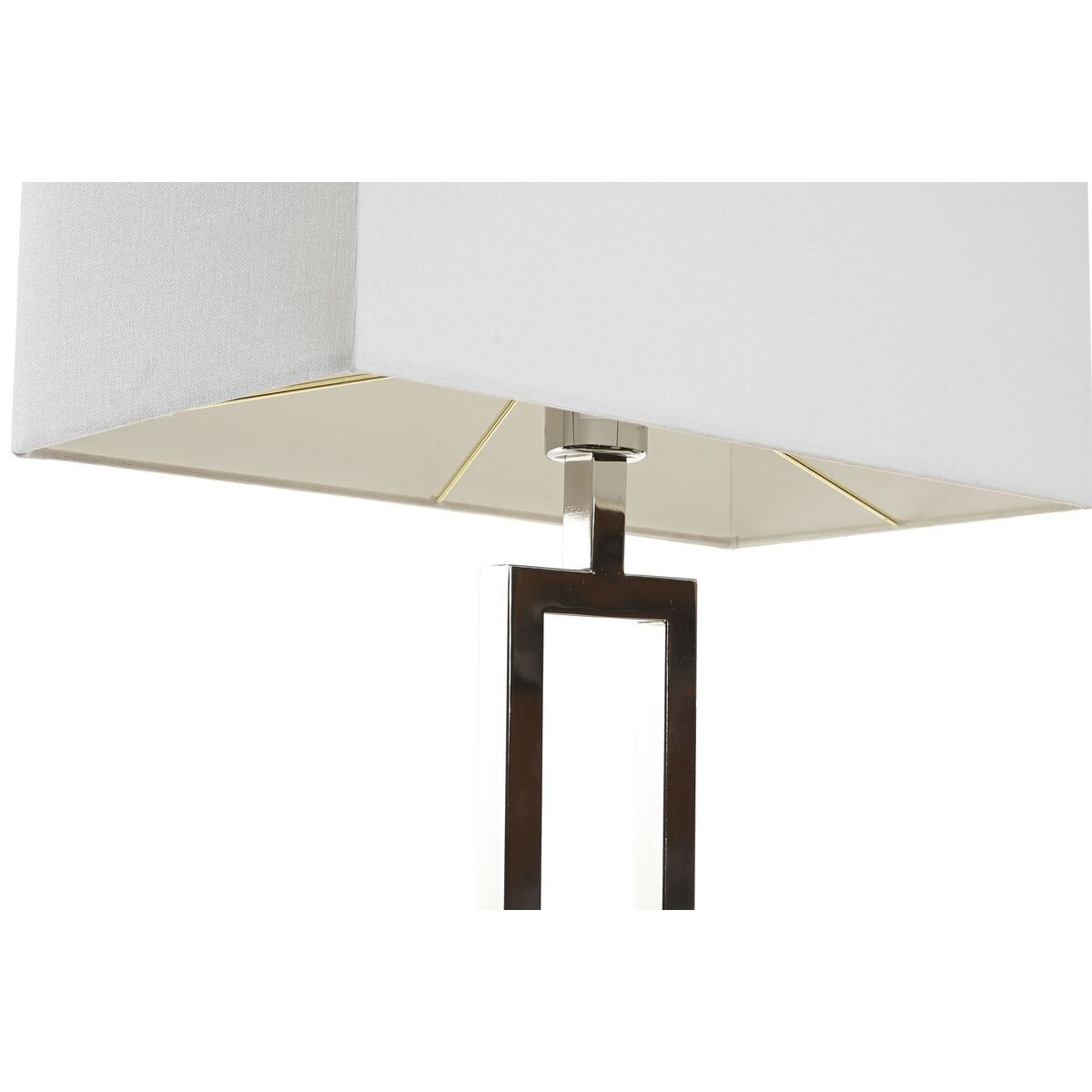 Lámpara de mesa Home ESPRIT Blanco Plateado 50 W 220 V