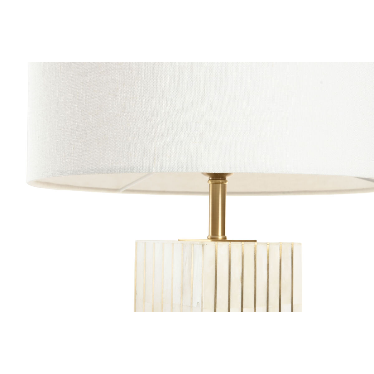 Lámpara de mesa Home ESPRIT Beige Dorado 50 W 220 V