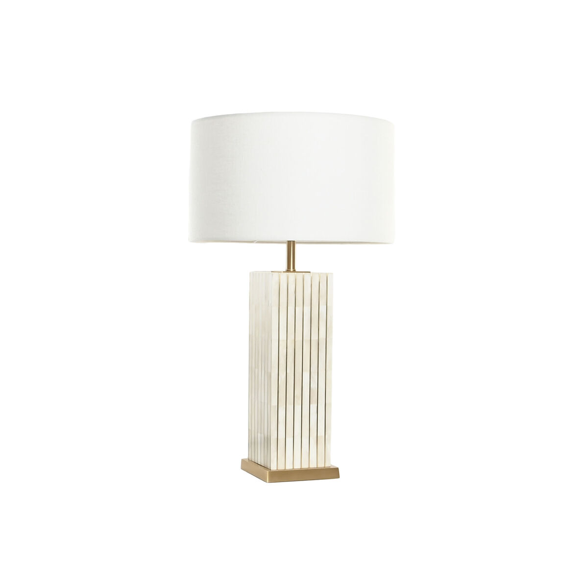 Lámpara de mesa Home ESPRIT Beige Dorado 50 W 220 V