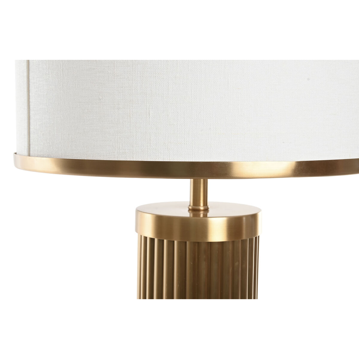 Lámpara de mesa Home ESPRIT Blanco Dorado 50 W 220 V