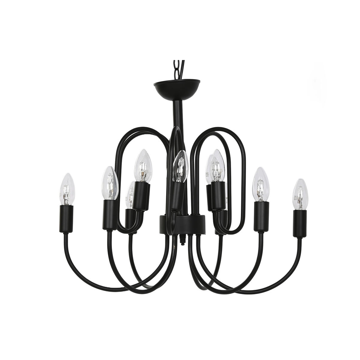 Lámpara de Techo Home ESPRIT Negro Metal 54 x 54 x 46 cm