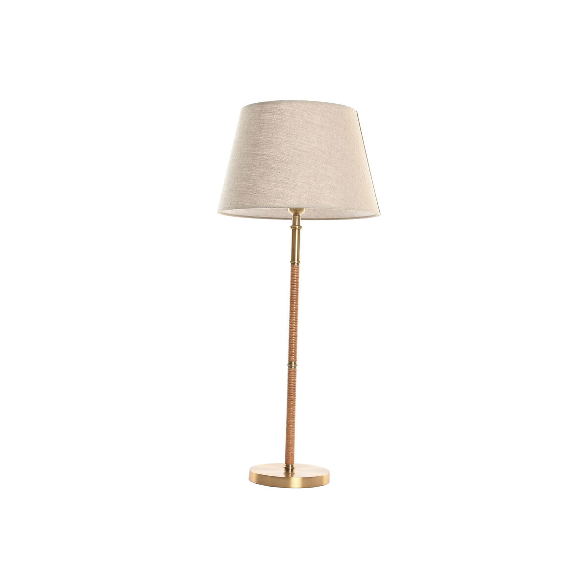Lámpara de mesa Home ESPRIT Beige Dorado Natural 50 W 220 V