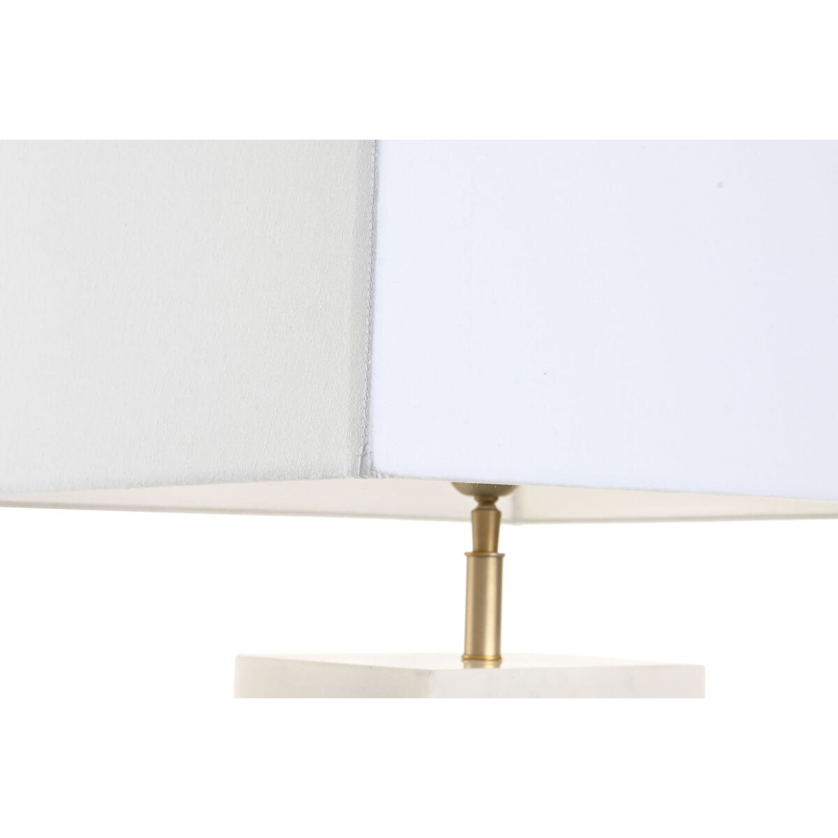 Lámpara de mesa Home ESPRIT Blanco Dorado 50 W 220 V