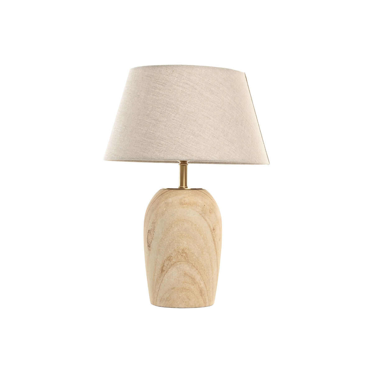 Lámpara de mesa Home ESPRIT Beige Dorado Natural 50 W 220 V
