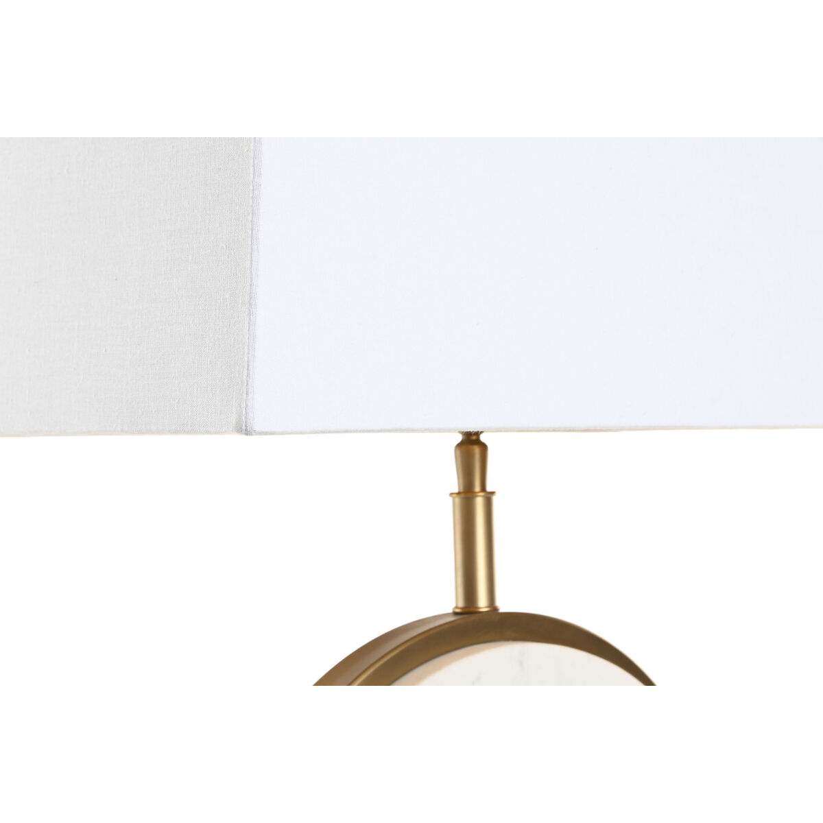 Lámpara de mesa Home ESPRIT Blanco Dorado 50 W 220 V
