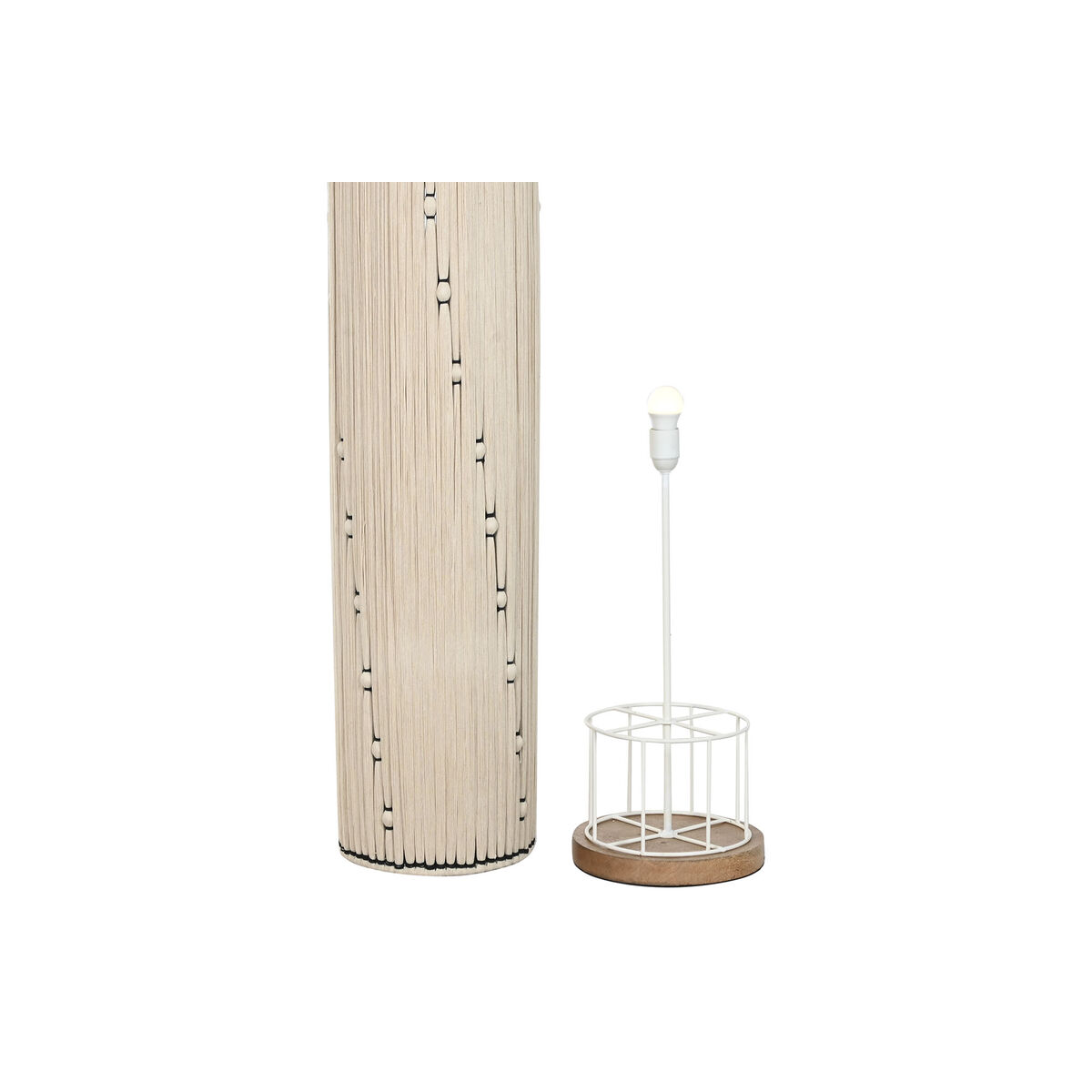 Lámpara de Pie Home ESPRIT Marrón Negro Beige 50 W 220 V 25 x 25 x 125 cm