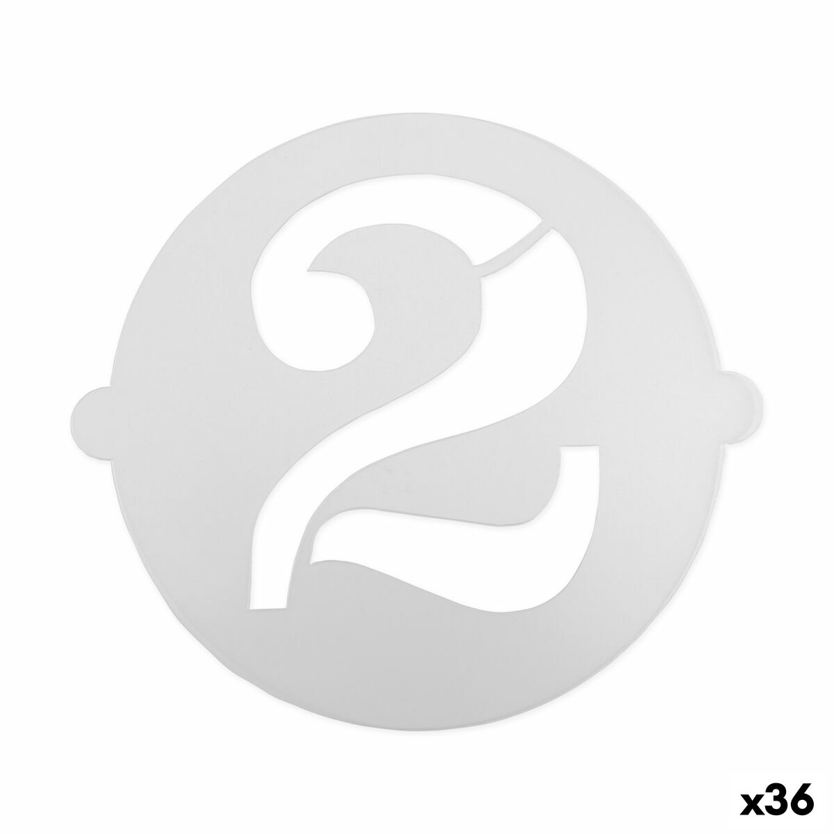 Plantilla para tartas Algon Número 2 36 Unidades