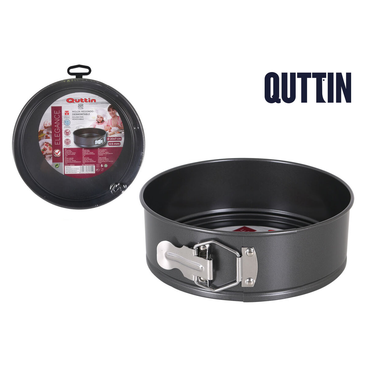 Molde Desmontable Quttin 20 x 6,8 x cm (12 Unidades)