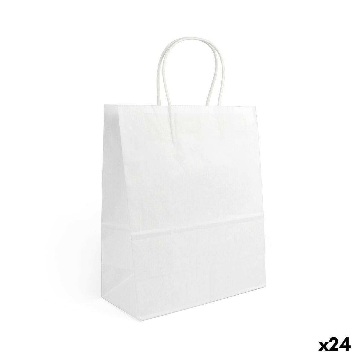Bolsa de Papel Algon Blanco 32 x 12 x 40 cm 3 Piezas (24 Unidades)