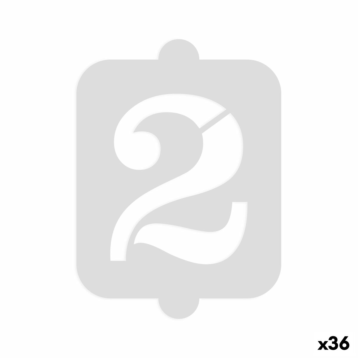 Plantilla para tartas Algon Número 2 36 Unidades
