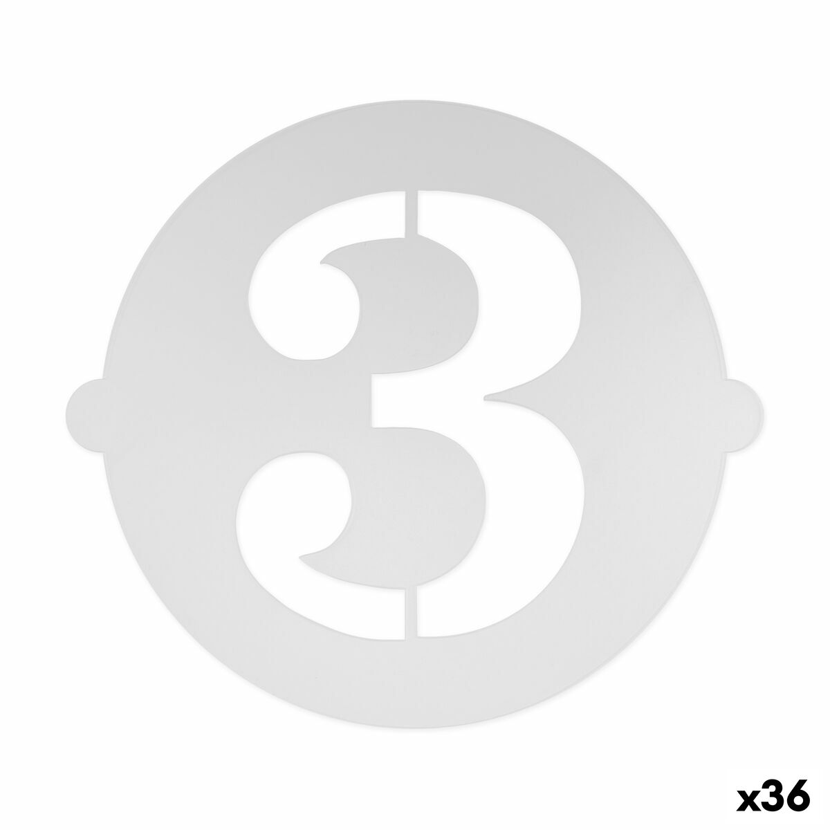 Plantilla para tartas Algon Número 3 36 Unidades