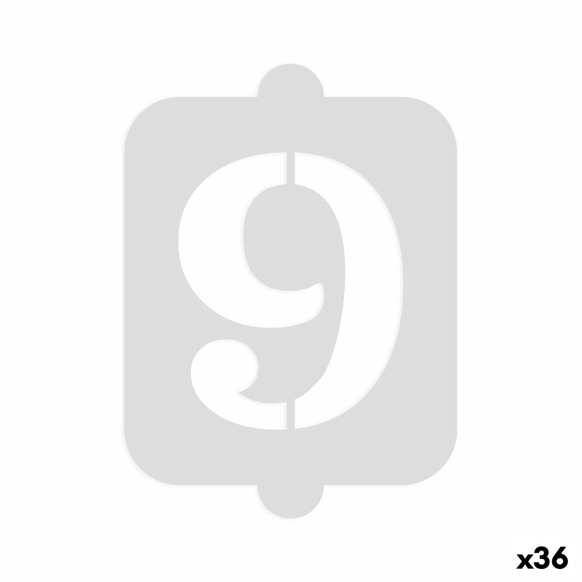 Plantilla para tartas Algon Número 9 36 Unidades