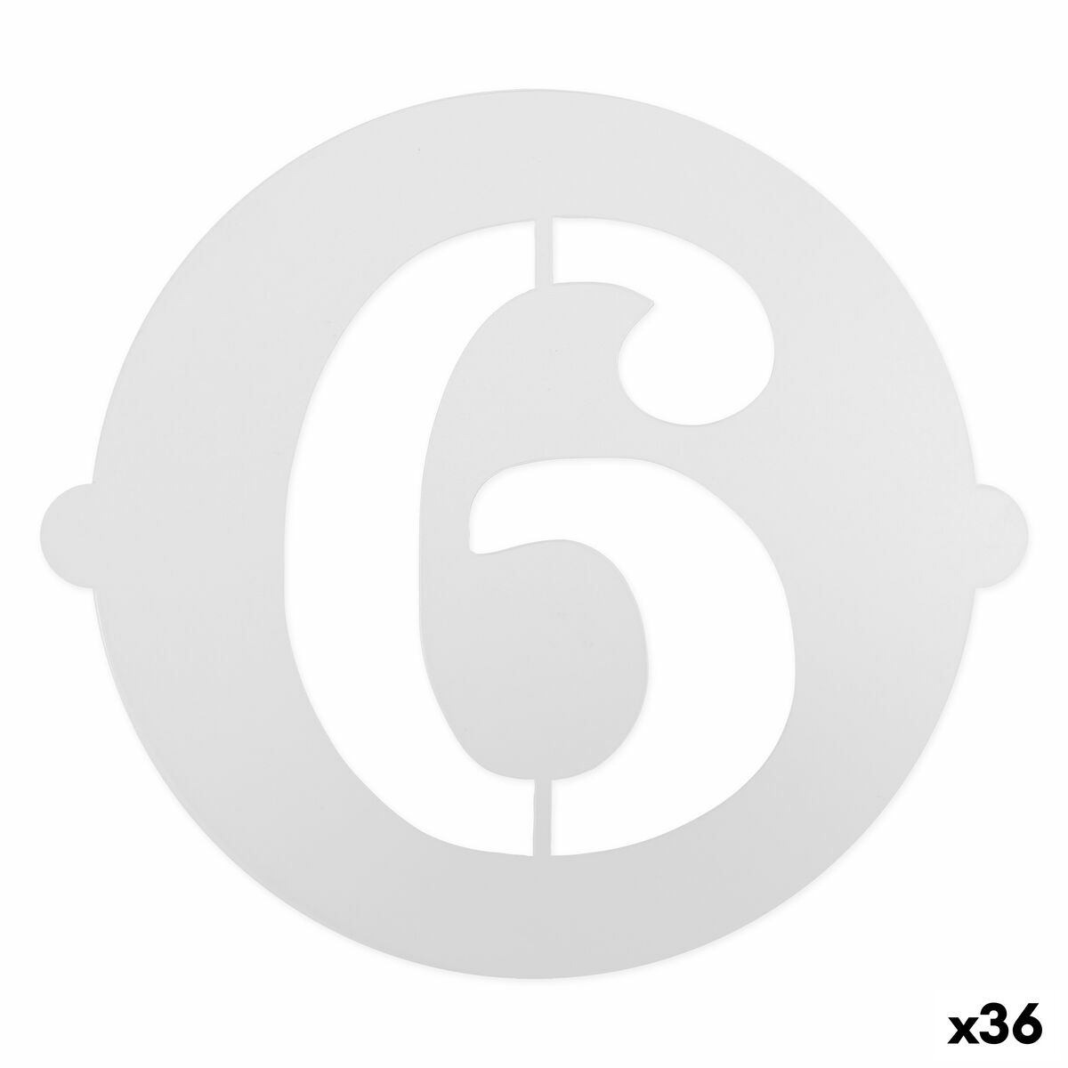 Plantilla para tartas Algon Número 6 36 Unidades