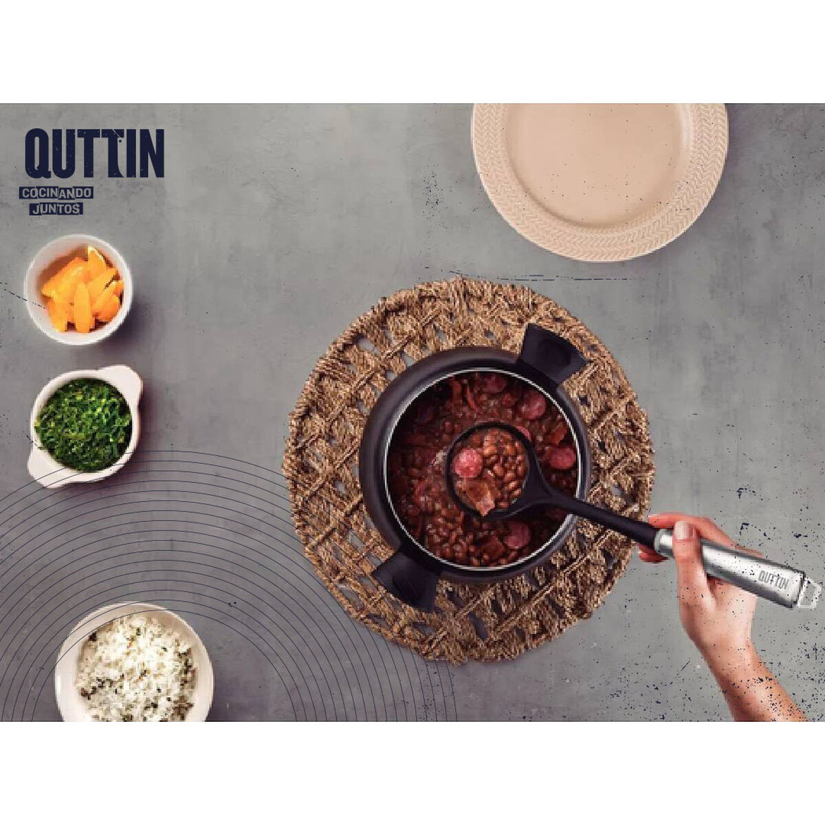 Cucharón Quttin Acero 34,5 x 9 x 7 cm (24 Unidades)