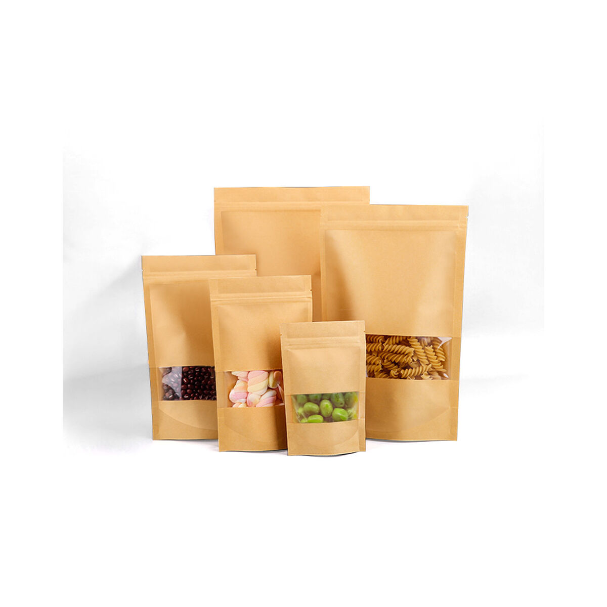 Bolsa Reutilizable para Alimentos Algon Kraft 17 x 24 x 4 cm 15 Piezas (12 Unidades)