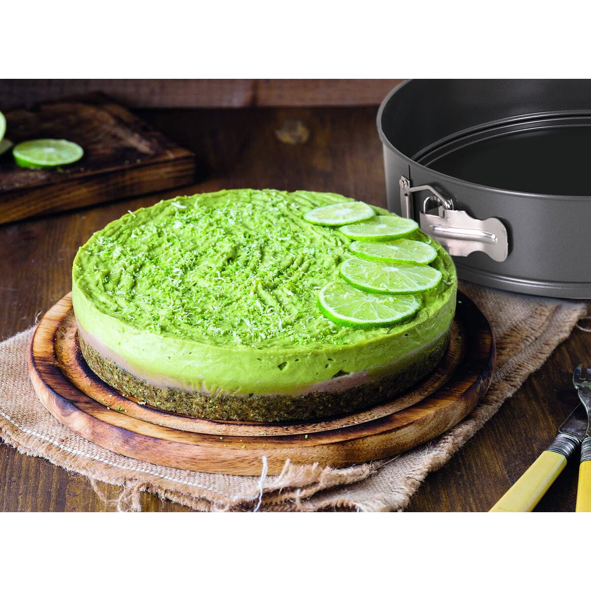 Molde Desmontable Quttin Negro 20 x 6,8+24 x 7 cm 2 Piezas (6 Unidades)