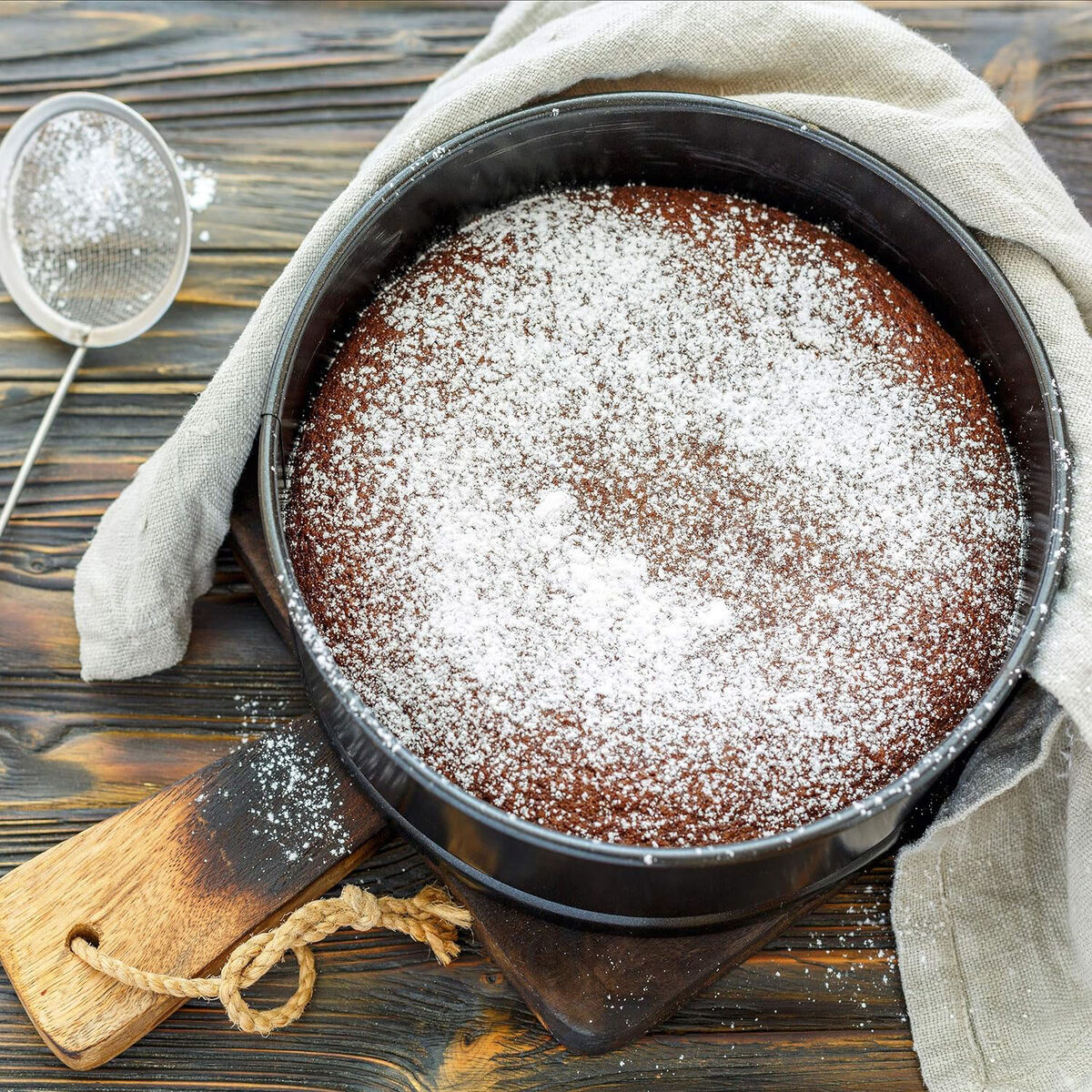 Molde Desmontable Quttin Negro 24 x 7+28 x 6,8 cm 2 Piezas (6 Unidades)