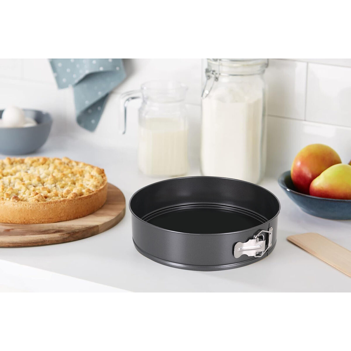 Molde Desmontable Quttin Negro 24 x 7+28 x 6,8 cm 2 Piezas (6 Unidades)