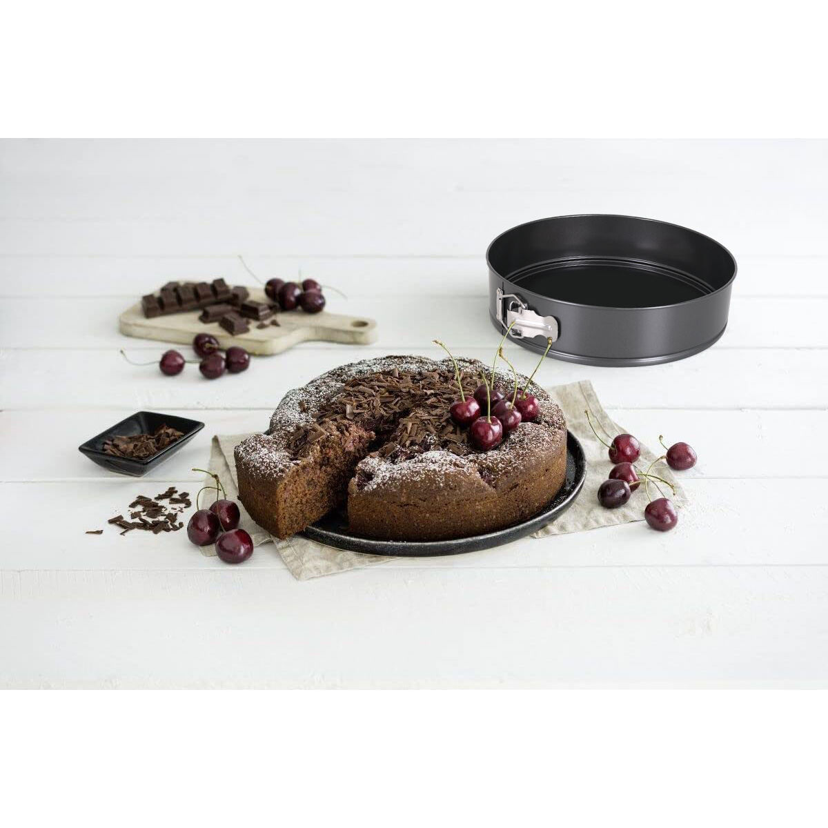 Molde Desmontable Quttin Negro 24 x 7+28 x 6,8 cm 2 Piezas (6 Unidades)