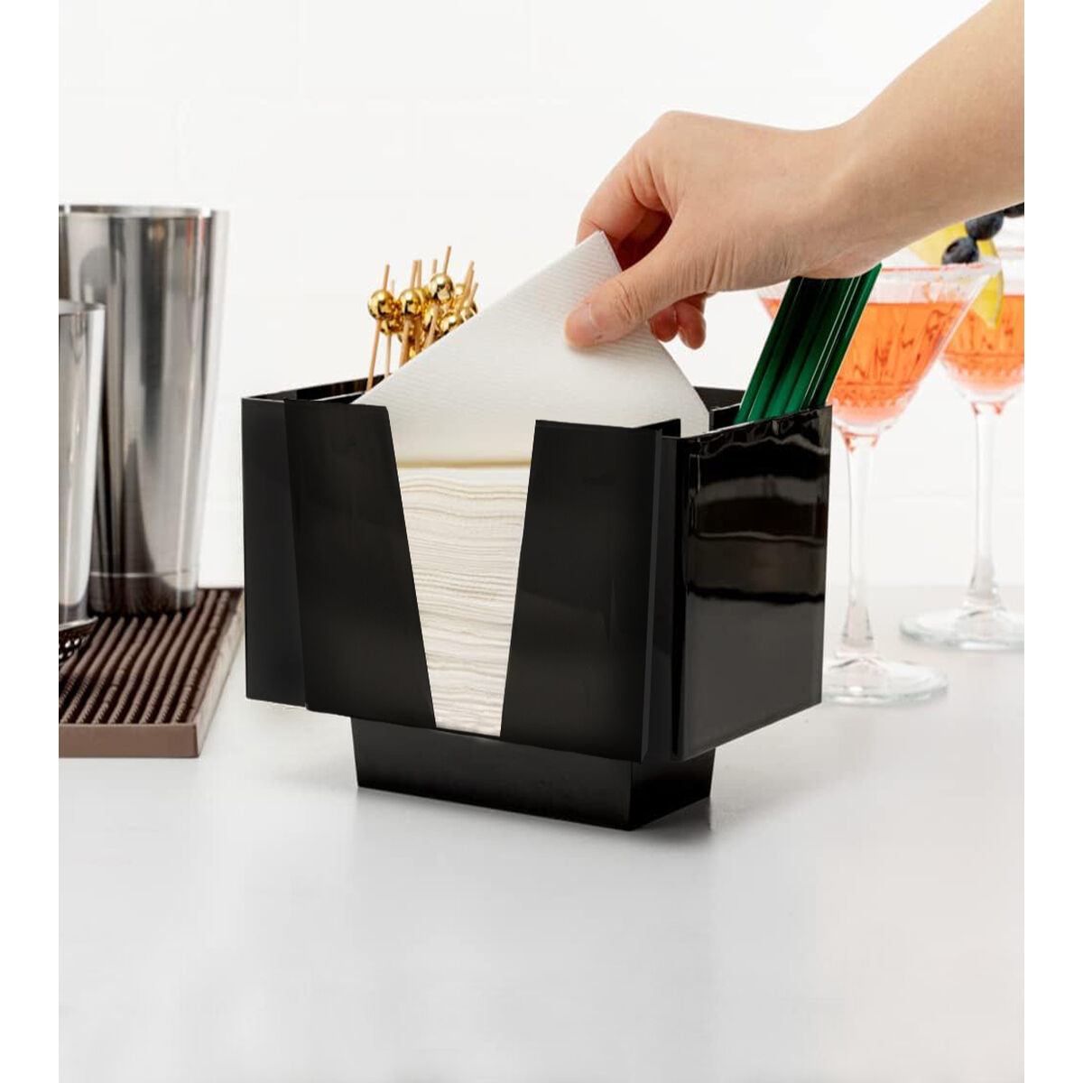 Soporte para Utensilios de Cocina My Bar 18,5 x 13,5 x 14 cm (12 Unidades)