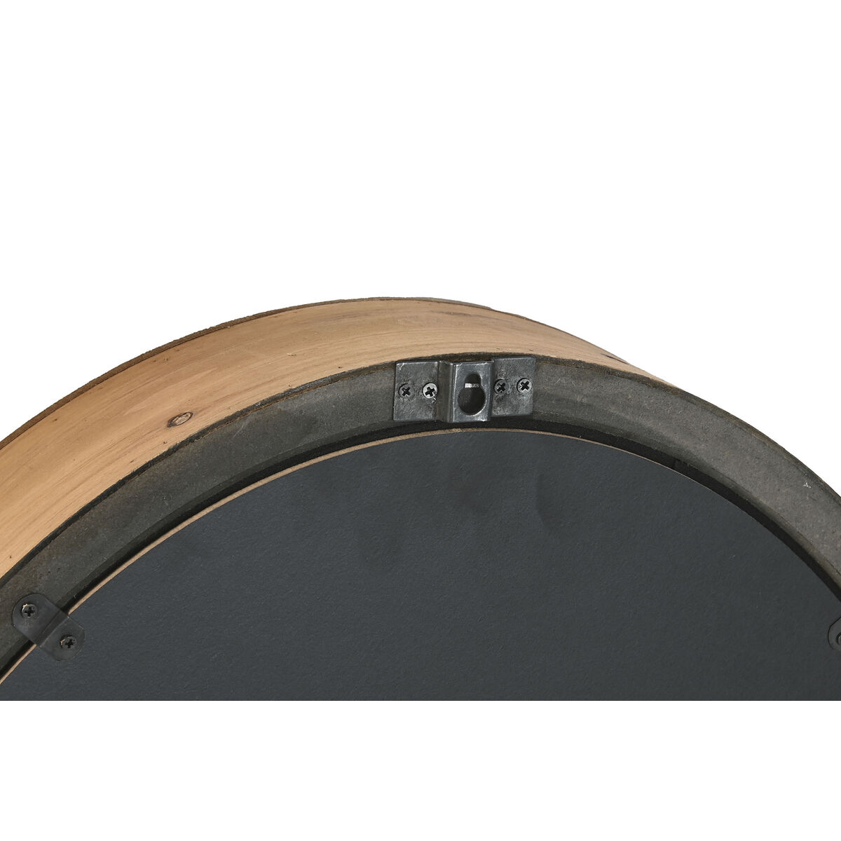 Reloj de Pared Home ESPRIT Plateado Natural Metal Cristal Madera de pino 50 x 8 x 68 cm