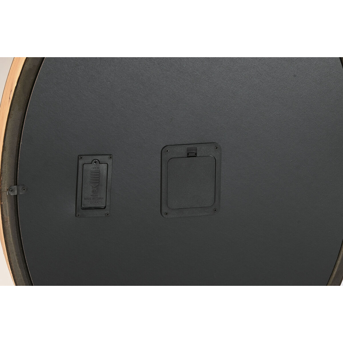 Reloj de Pared Home ESPRIT Plateado Natural Metal Cristal Madera de pino 50 x 8 x 68 cm