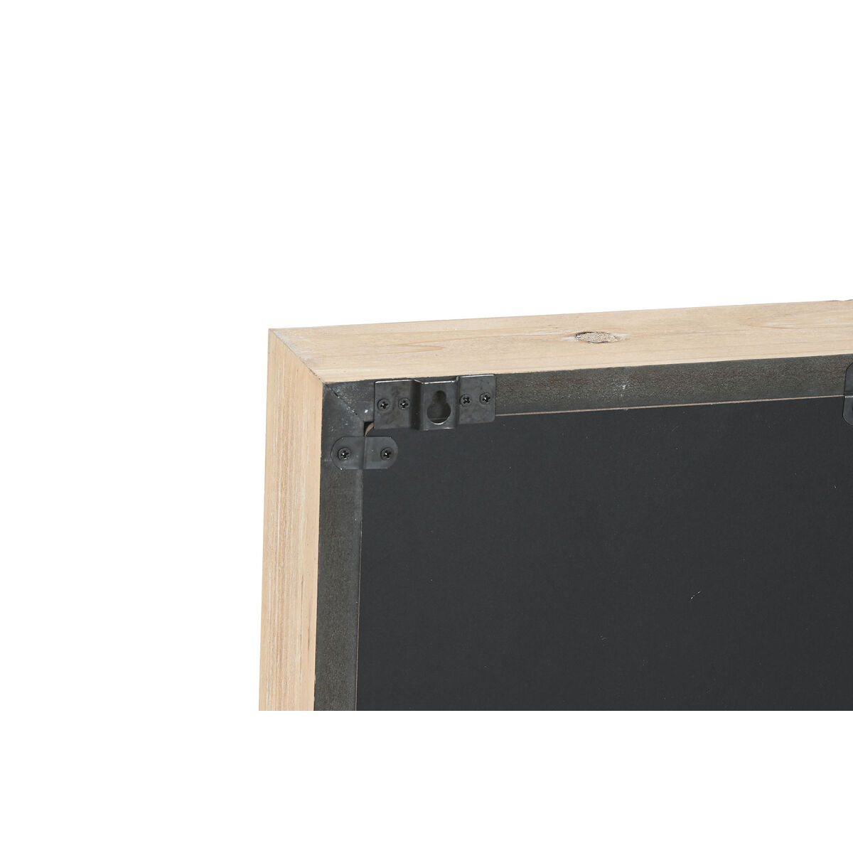 Reloj de Pared Home ESPRIT Blanco Natural Metal Madera de pino 60 x 8,5 x 73 cm