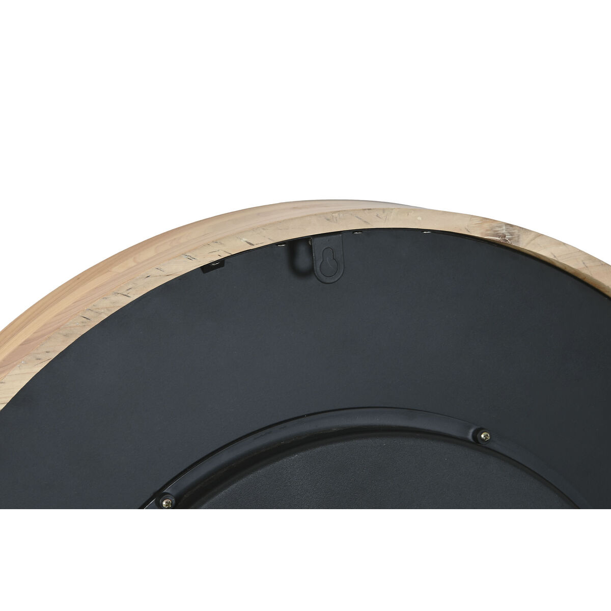 Reloj de Pared Home ESPRIT Negro Dorado Cristal Hierro Vintage 62 x 8,5 x 62 cm