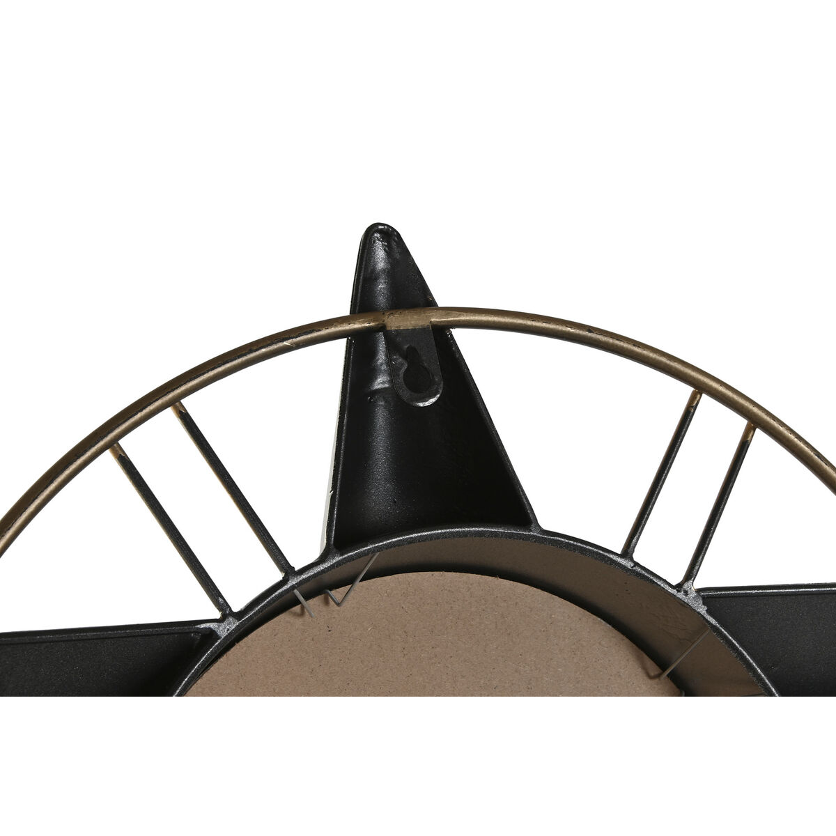 Reloj de Pared Home ESPRIT Dorado Plateado Metal Avión Vintage 77,5 x 15 x 46 cm