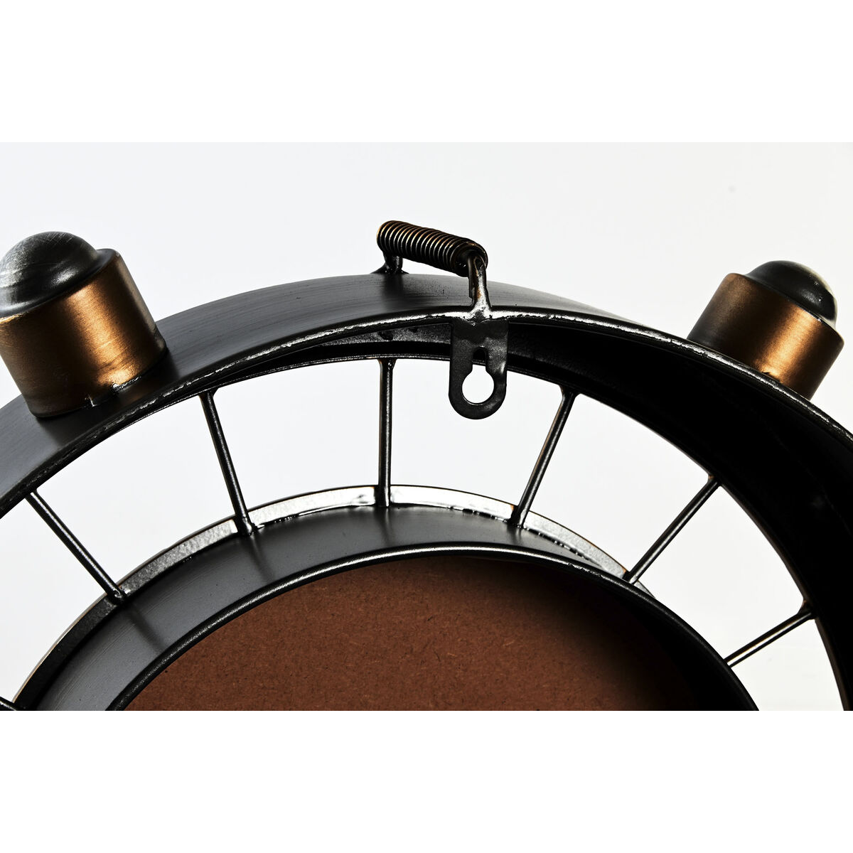 Reloj de Pared Home ESPRIT Dorado Plateado Hierro Vintage 48 x 11 x 44,5 cm