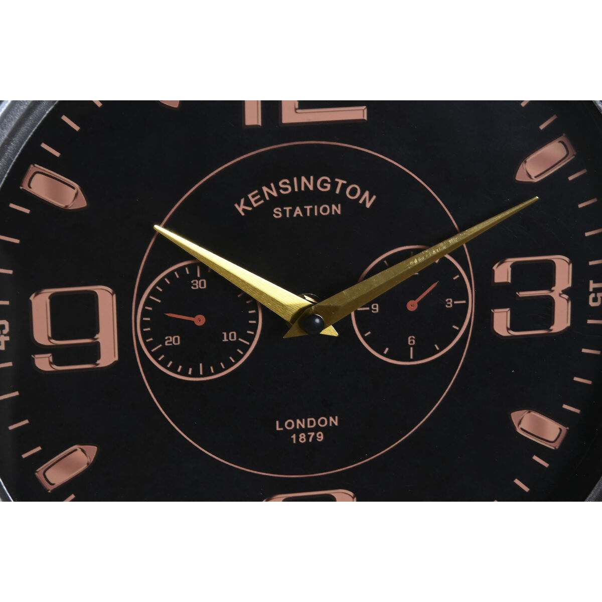 Reloj de Pared Home ESPRIT Dorado Plateado Metal Avión Vintage 50 x 10,5 x 49,5 cm