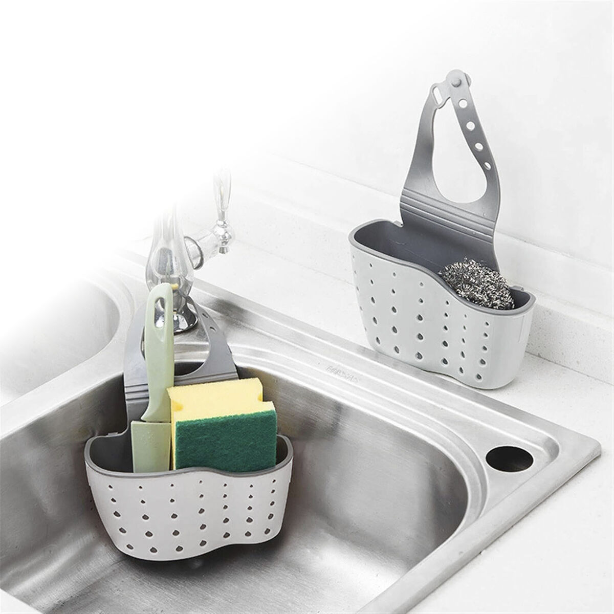 Portaestropajos para Fregadero Quttin 15 X 8,5 CM (24 Unidades)