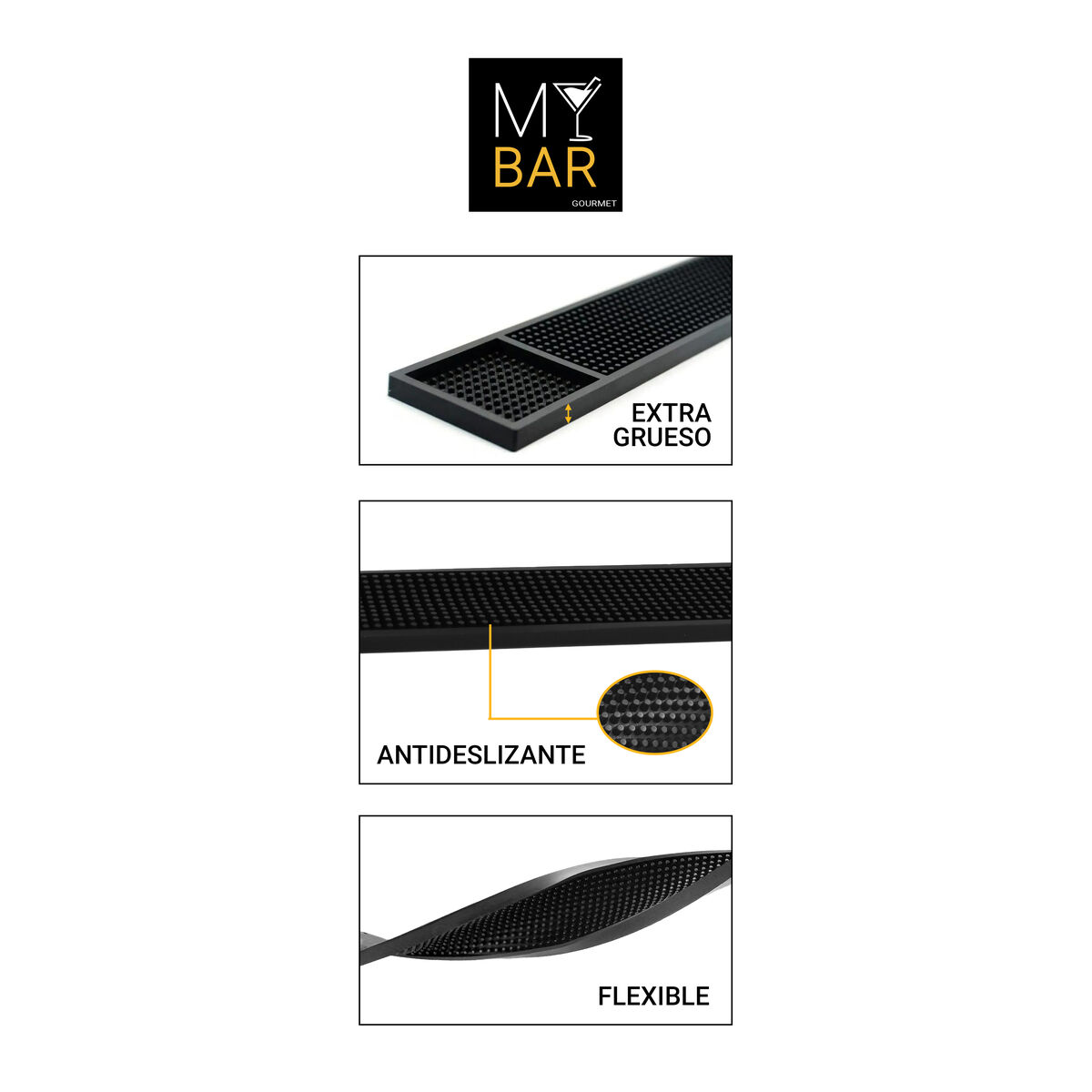 Escurridor para Fregadero My Bar 62 x 9 x 1 cm (18 Unidades)