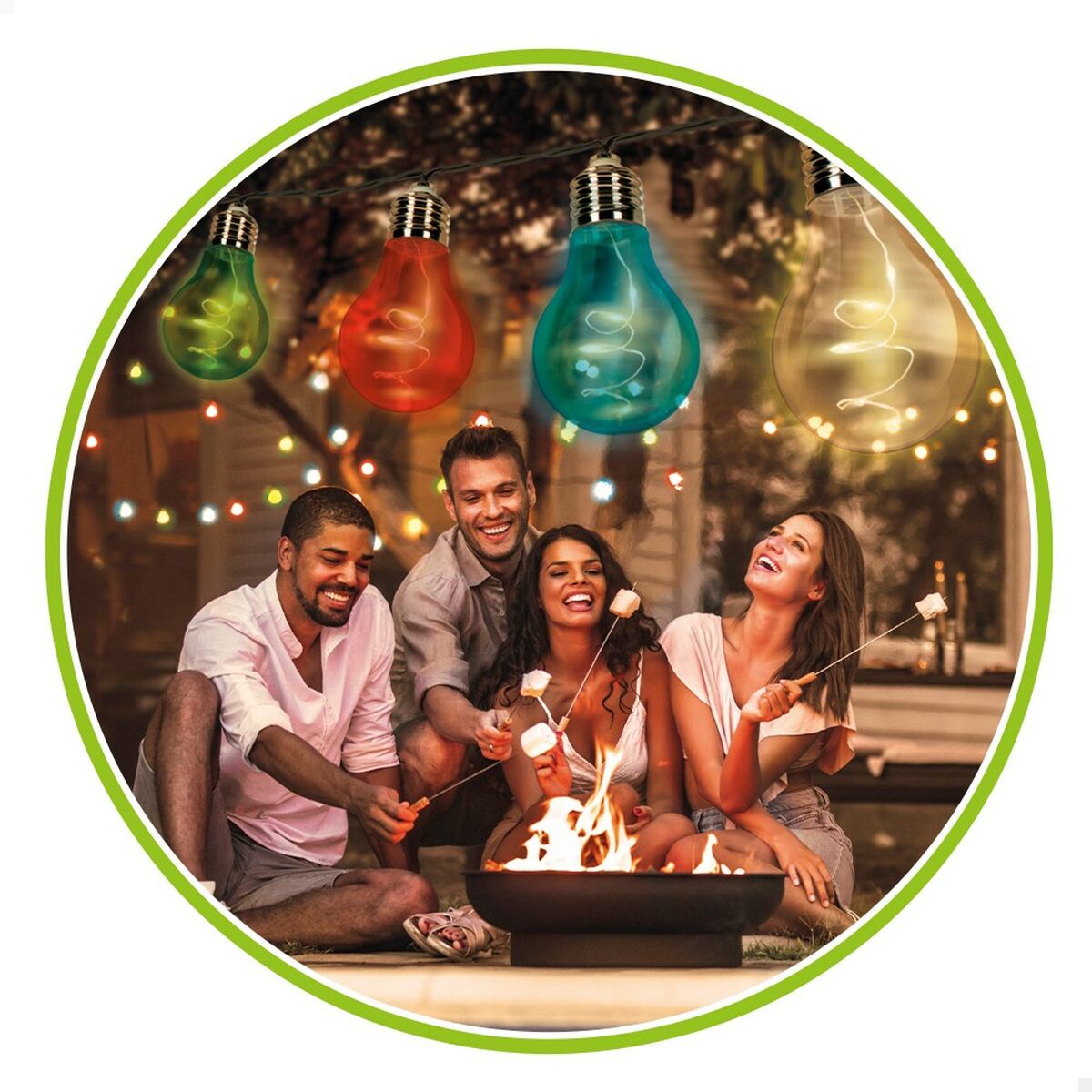 Guirnalda de Bolas LED Aktive LED 160 x 1 x 5,8 cm (6 Unidades)