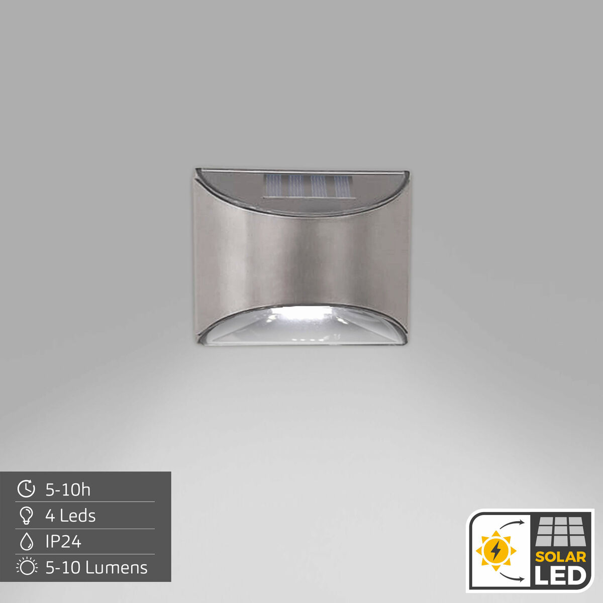 Foco Solar Aktive 10 x 8 x 5 cm (6 Unidades)