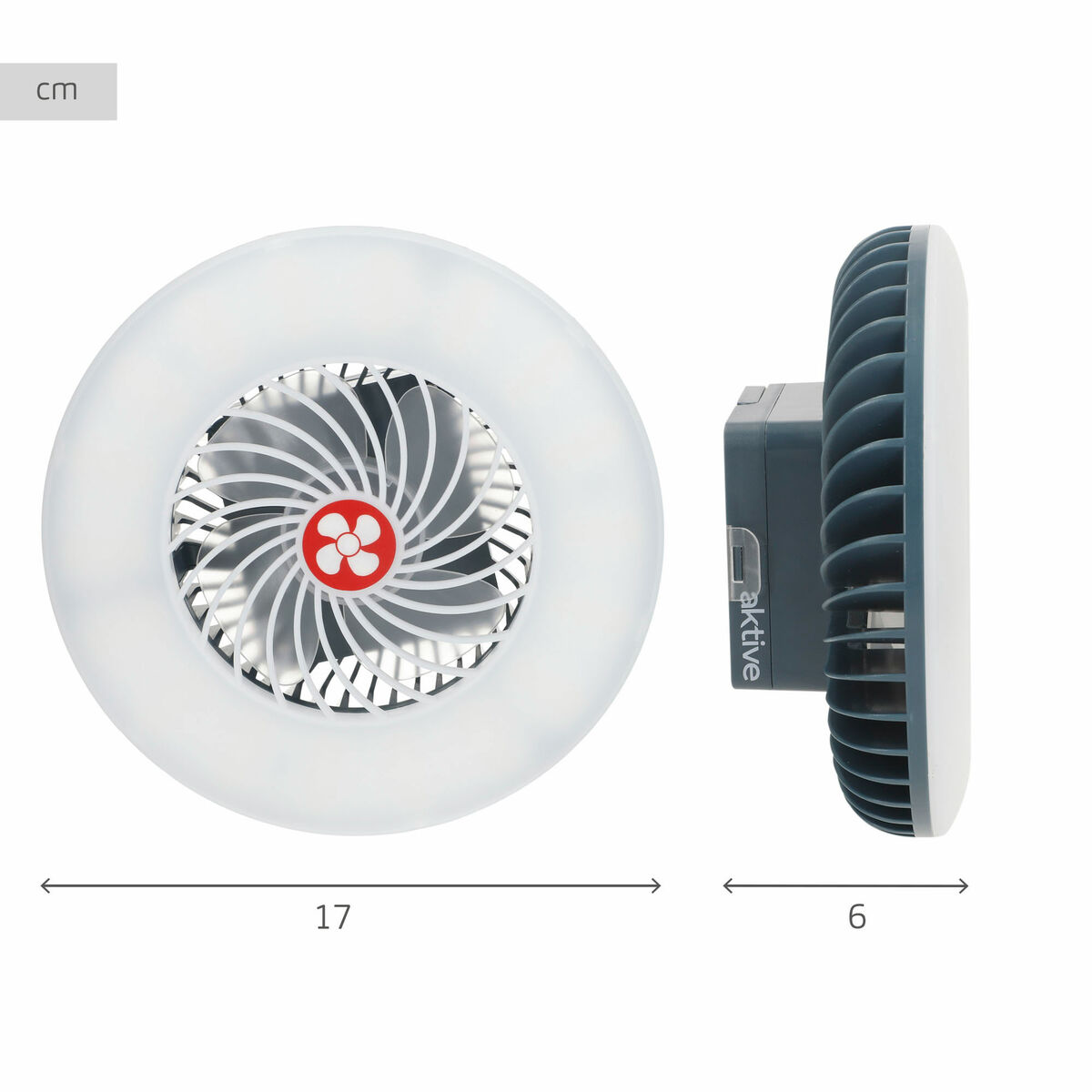 Ventilador USB Aktive (4 Unidades)