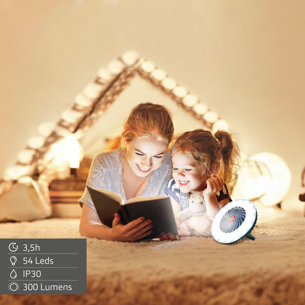 Ventilador USB Aktive (4 Unidades)