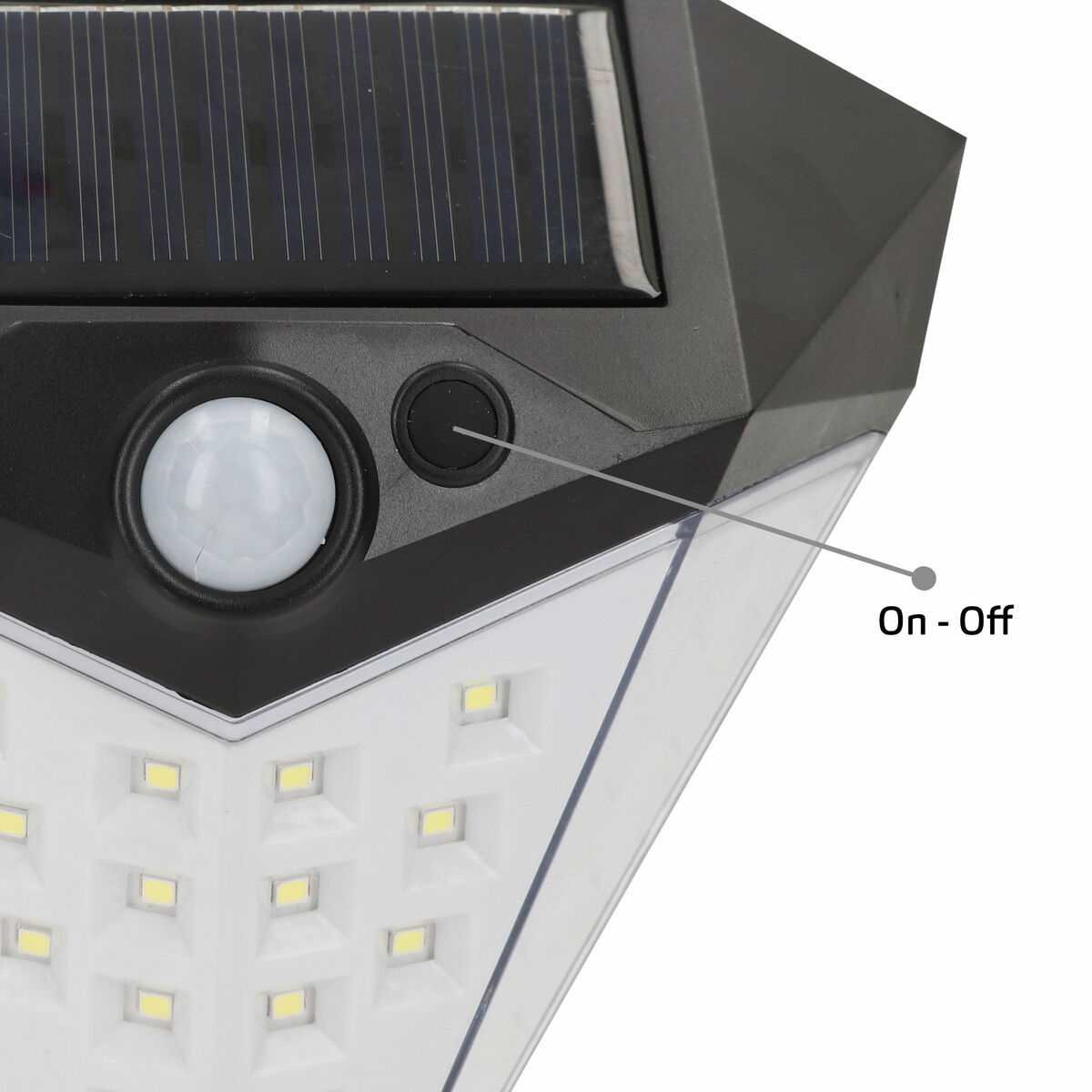 Lámpara solar Aktive 15 x 15 x 7 cm (6 Unidades)