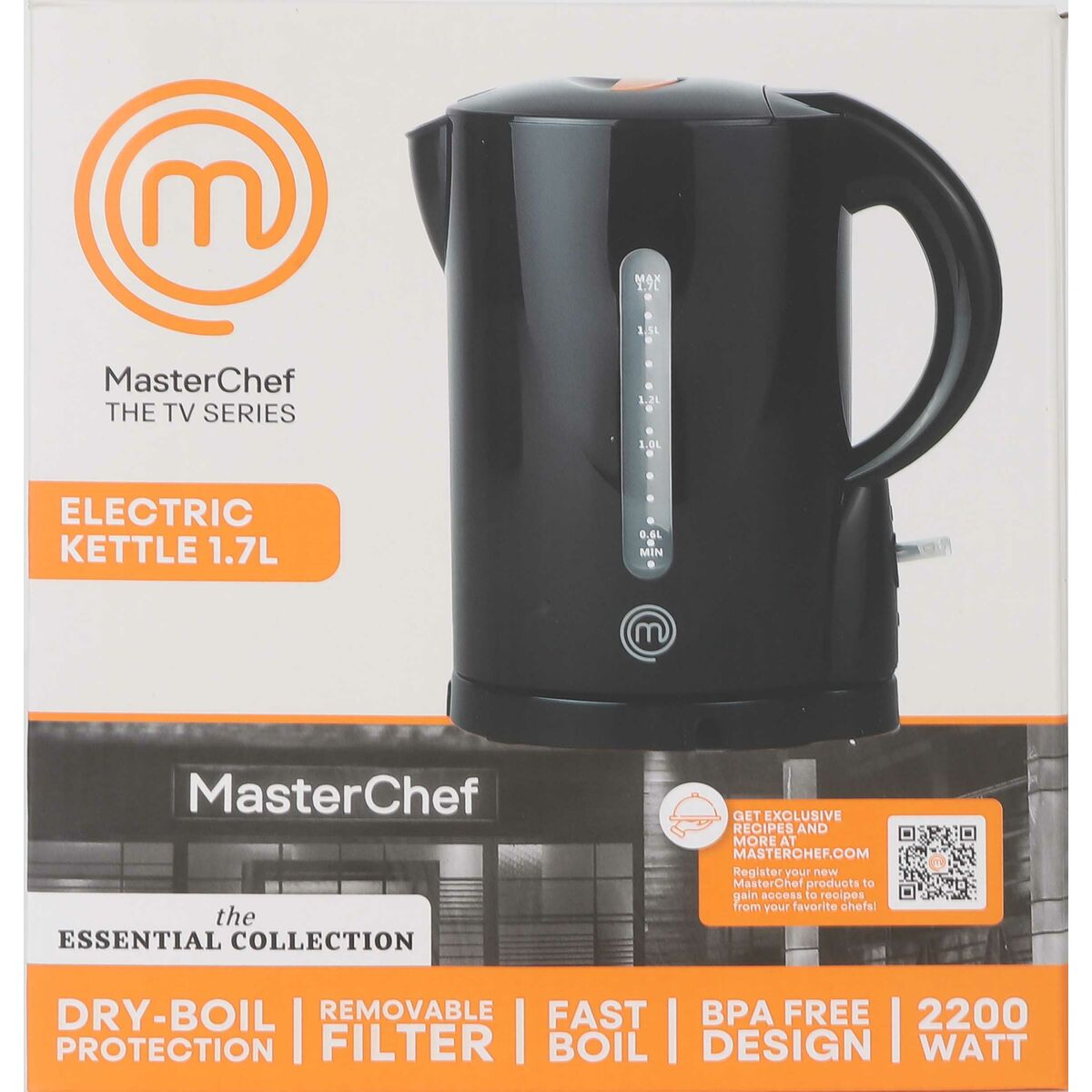 Hervidor MasterChef 2200 W 1,7 L (3 Unidades)