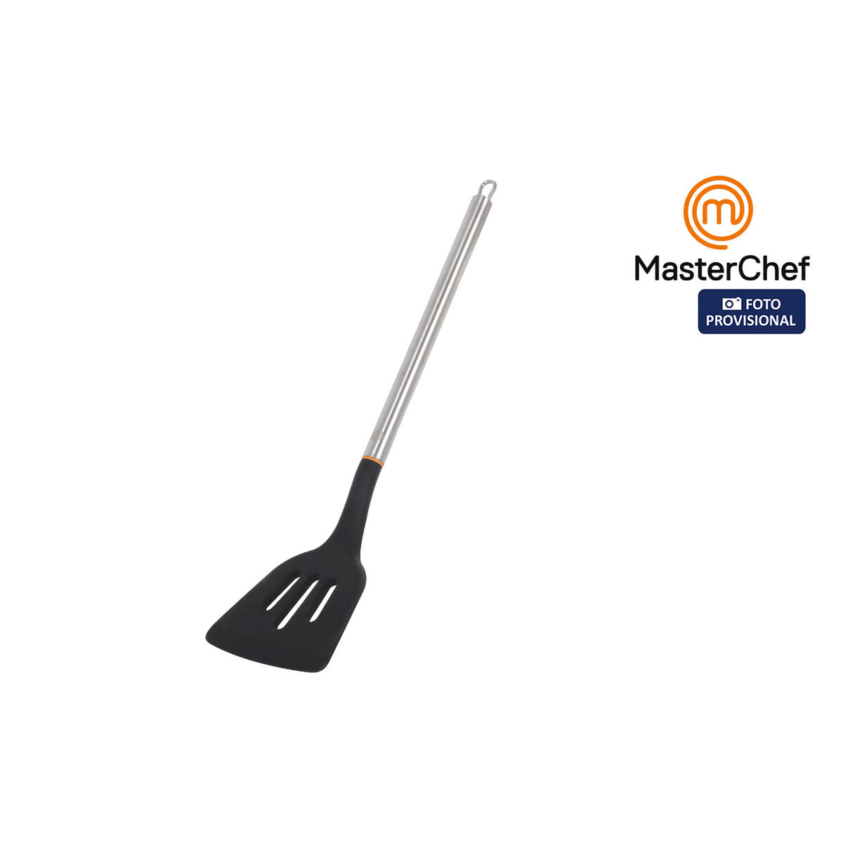 Espátula de Cocina MasterChef Silicona Acero Inoxidable 34 cm (24 Unidades)