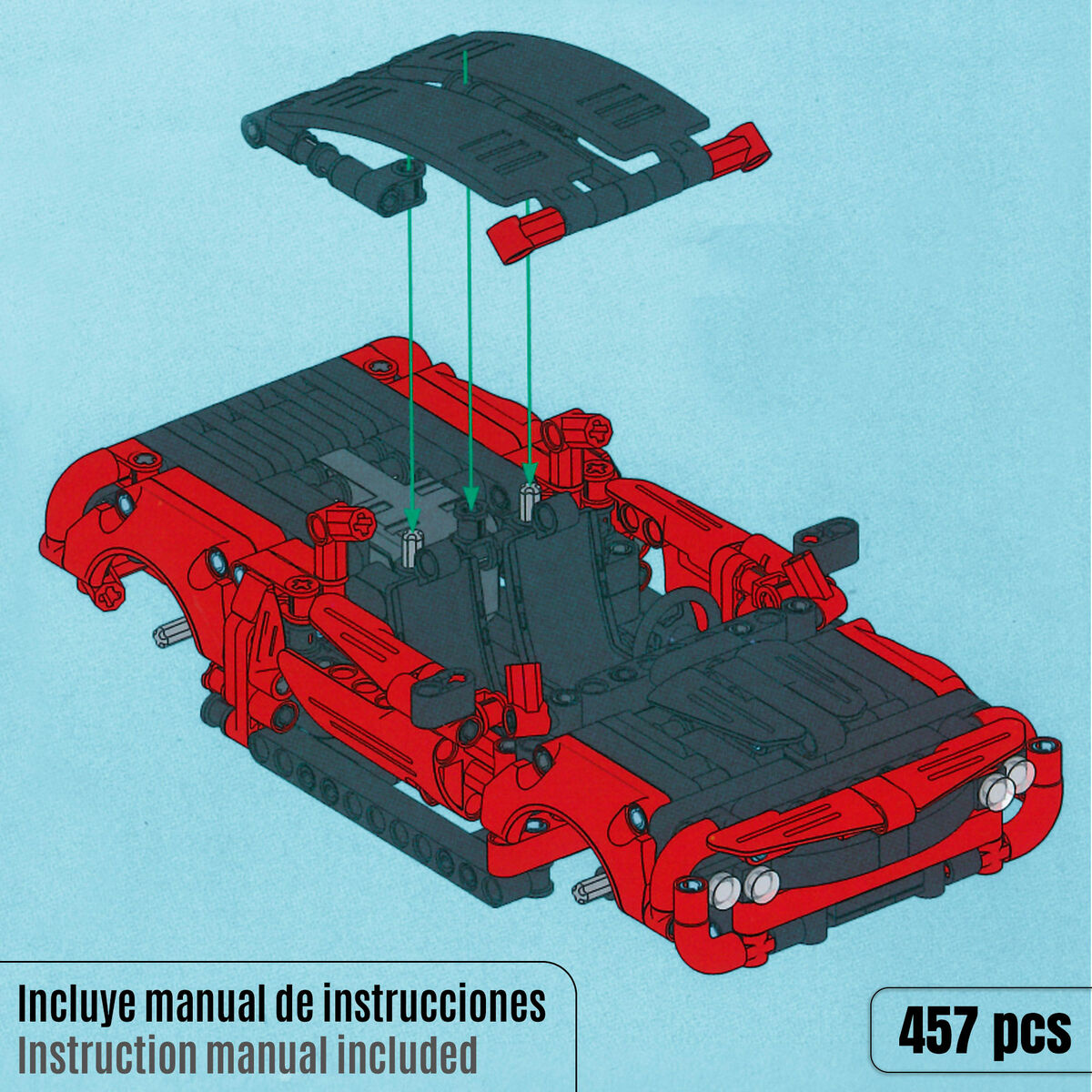 Juego de Construcción Coche 457 Piezas