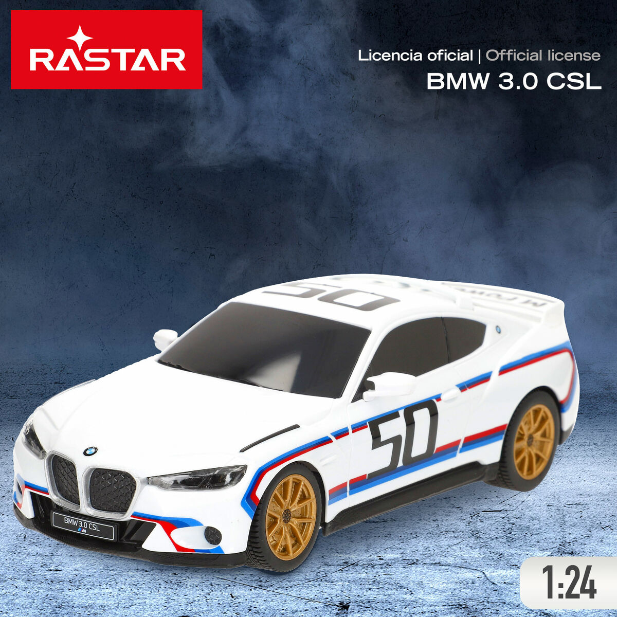 Coche Radio Control BMW Azul Rojo 1:24 20 x 6 x 7,5 cm (4 Unidades)