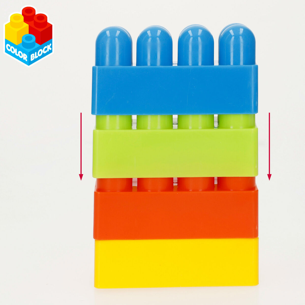 Bloques de Construcción Color Block 144 Piezas