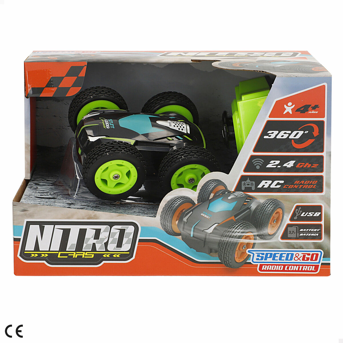 Coche Radio Control 8 x 4 x 7,5 cm (6 Unidades)