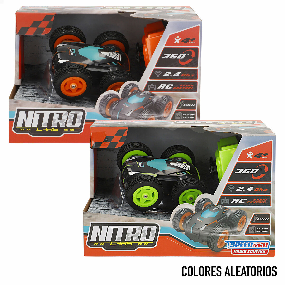 Coche Radio Control 8 x 4 x 7,5 cm (6 Unidades)