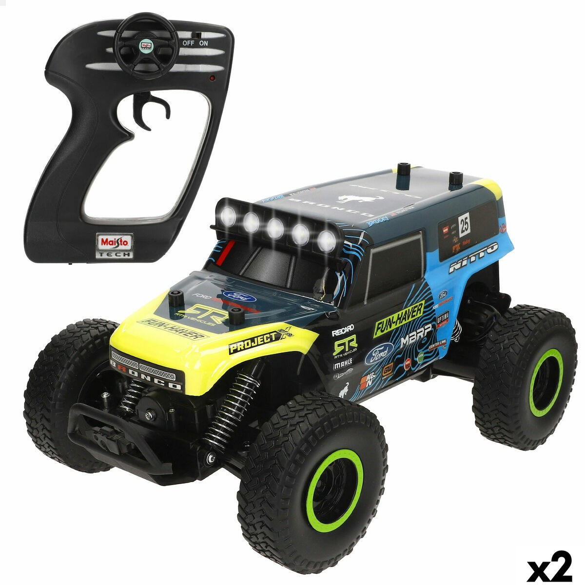 Coche Radio Control Maisto BROCKY 35 x 16 x 20 cm (2 Unidades)