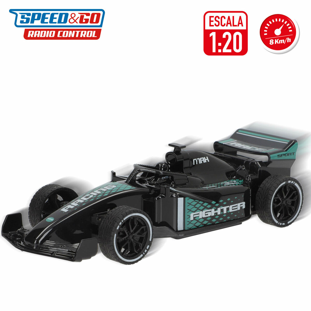 Coche Radio Control Speed & Go 1:20 19 x 5 x 9 cm (4 Unidades)