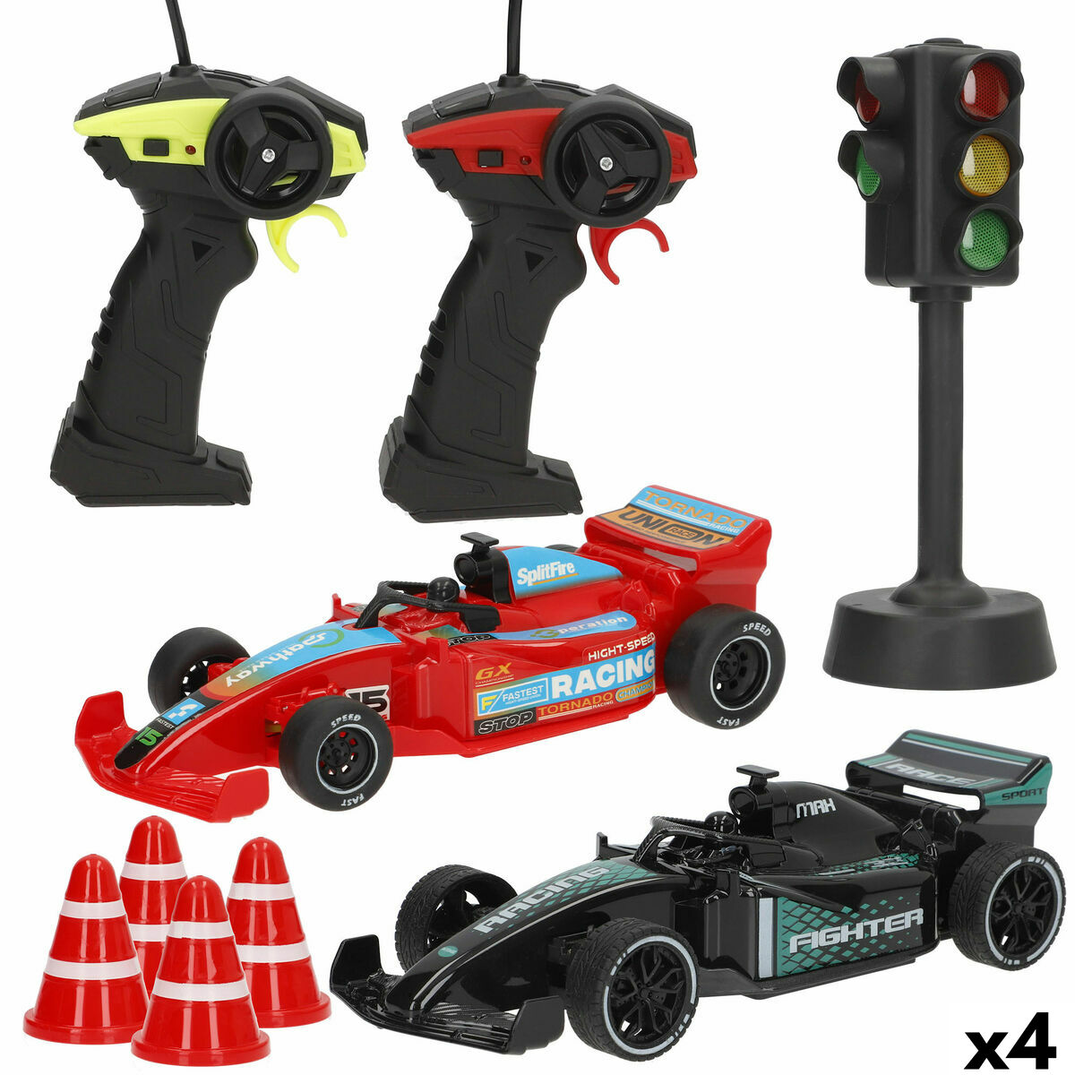Coche Radio Control Speed & Go 1:20 19 x 5 x 9 cm (4 Unidades)