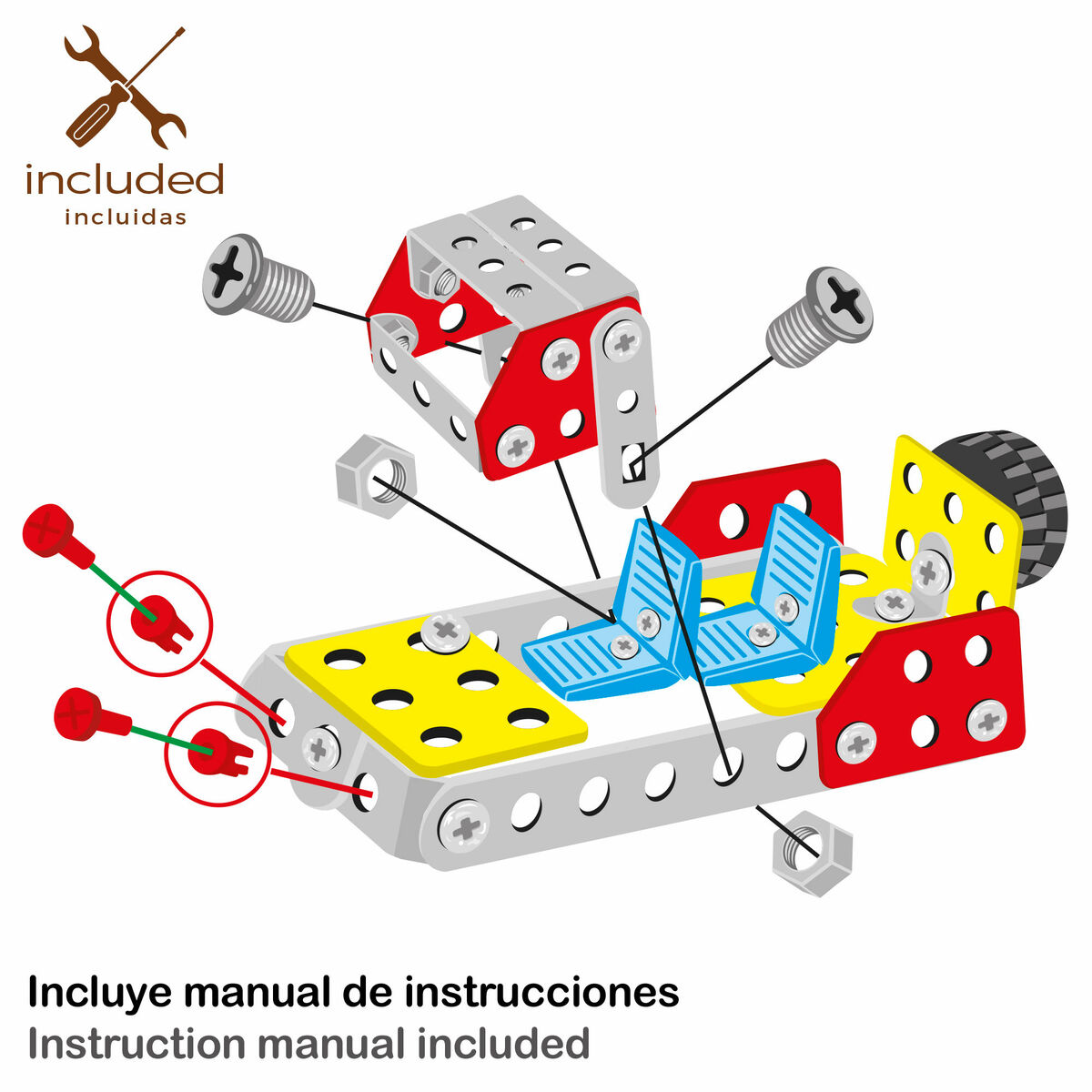 Juego de Construcción Coche 236 Piezas